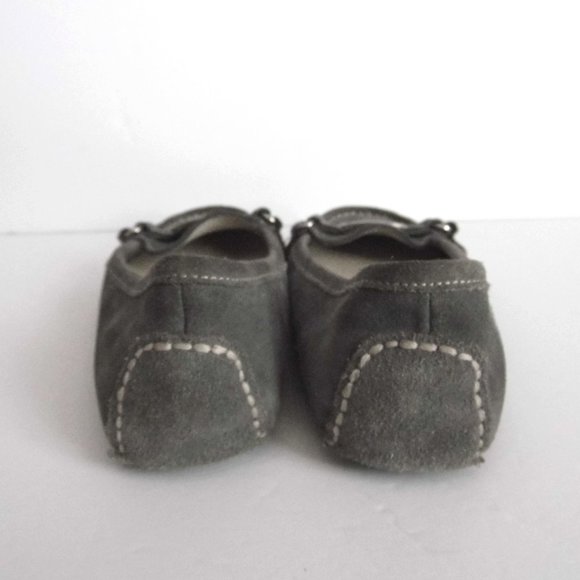 MICHAEL KORS Leather Suede Loafers Grey Shoes sz 7 - Picture 8 of 10